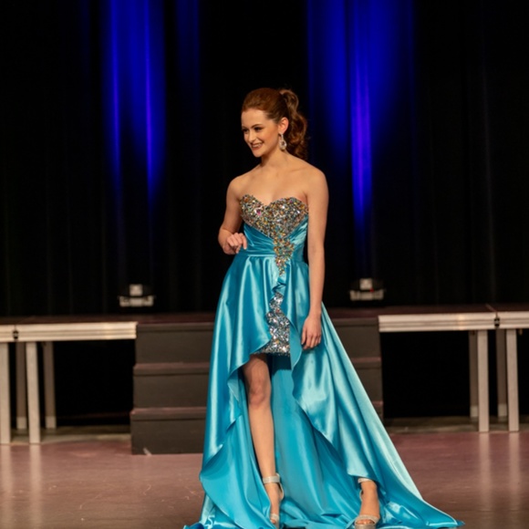 Aqua Blush Prom Fun Fashion/Runway/Formal Dress - Picture 4 of 5